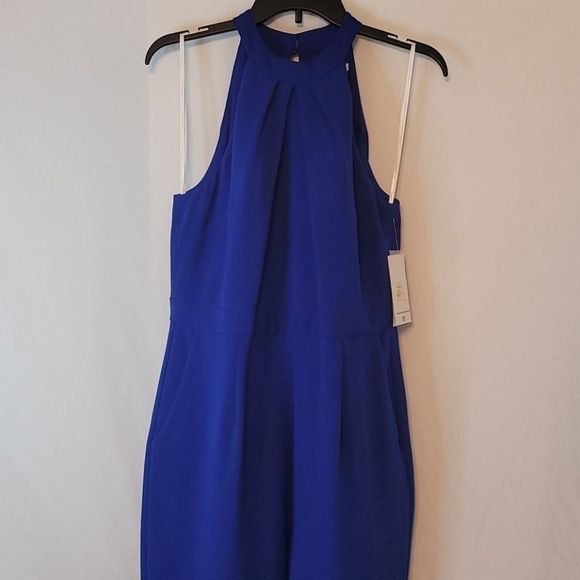 Julia Jordan Women's Cobalt Crepe Petite Jumpsuit - Picture 12 of 16